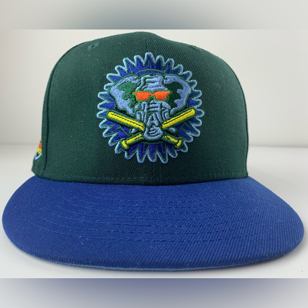NEW ERA Oakland Athletics MLB Embroidered Enchanted Forest 59Fifty Cap Hat 7 1/8